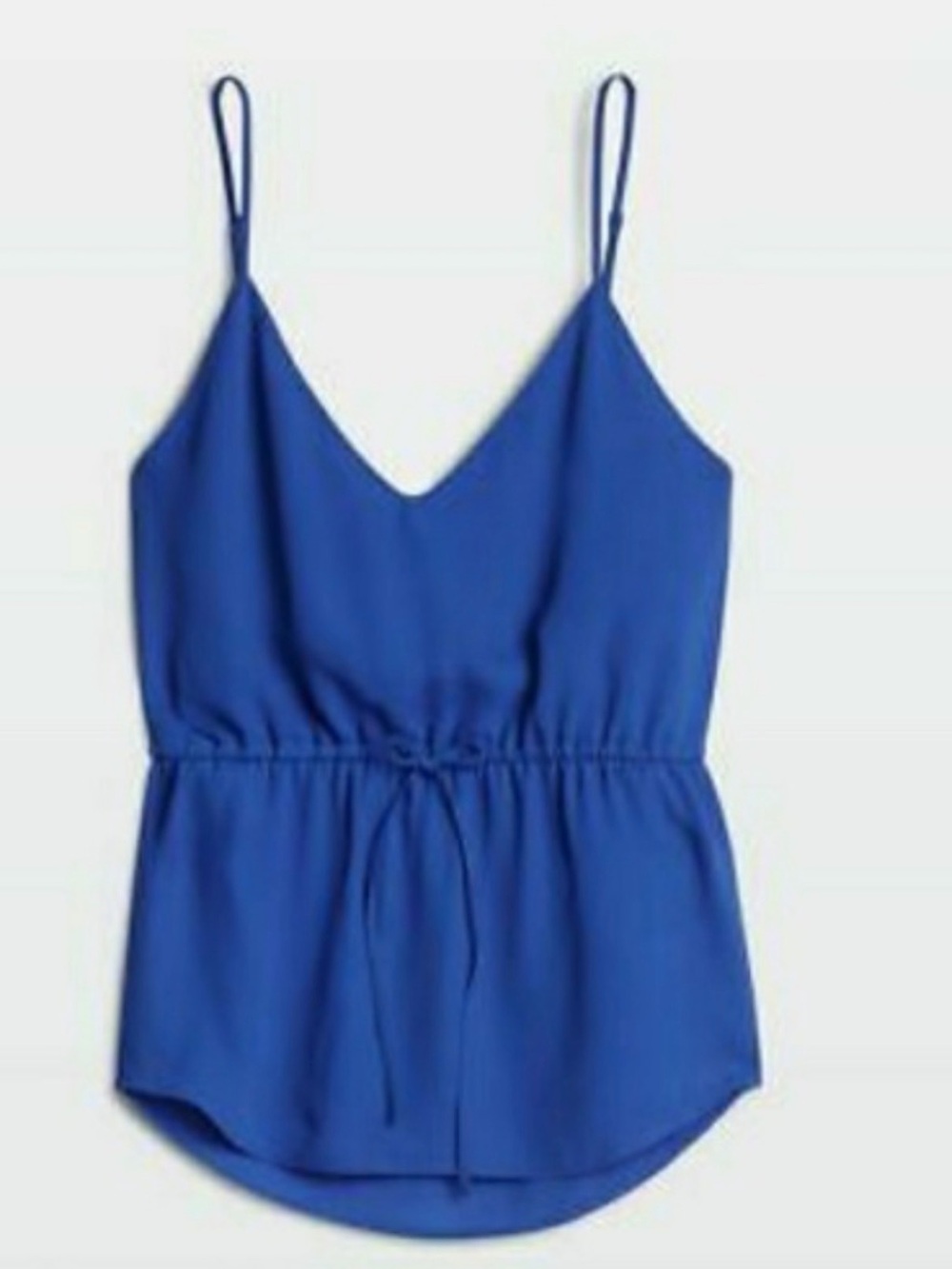 Aritzia Babaton Warren Camisole Royal Blue Peplum Tank Top, size medium